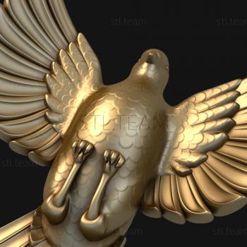 3D модель Летящий голубь (STL)